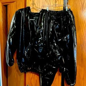 Weight loss jogging sweat suit